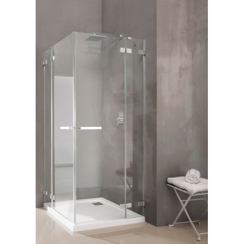 Radaway Euphoria KDD szögletes zuhanykabin 90x90 króm keret, átlátszó üveg