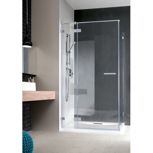 Radaway Euphoria KDJ szögletes zuhanykabin 80x80 króm keret, átlátszó üveg