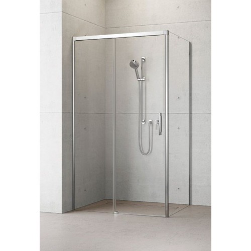 Radaway Idea KDJ szögletes zuhanykabin 100x100 króm keret, átlátszó üveg
