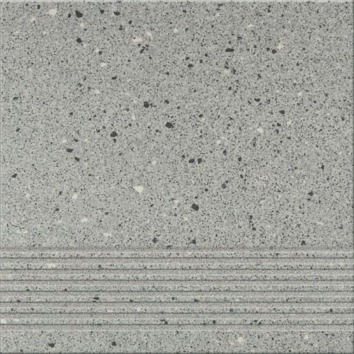 Opoczno Hyperion OP074-028-1 H9 Grey Steptread 29,7x29,7 lépcsőlap