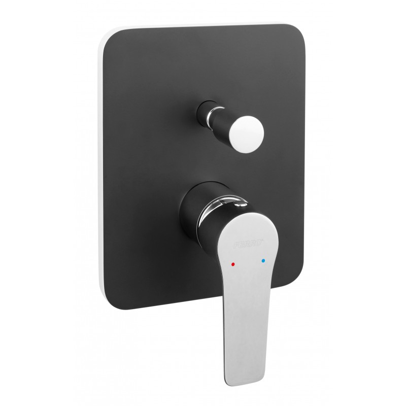Ferro Adore Black-Chrome BDR7PBLC falsík alá építhető 2 funkciós csaptelep