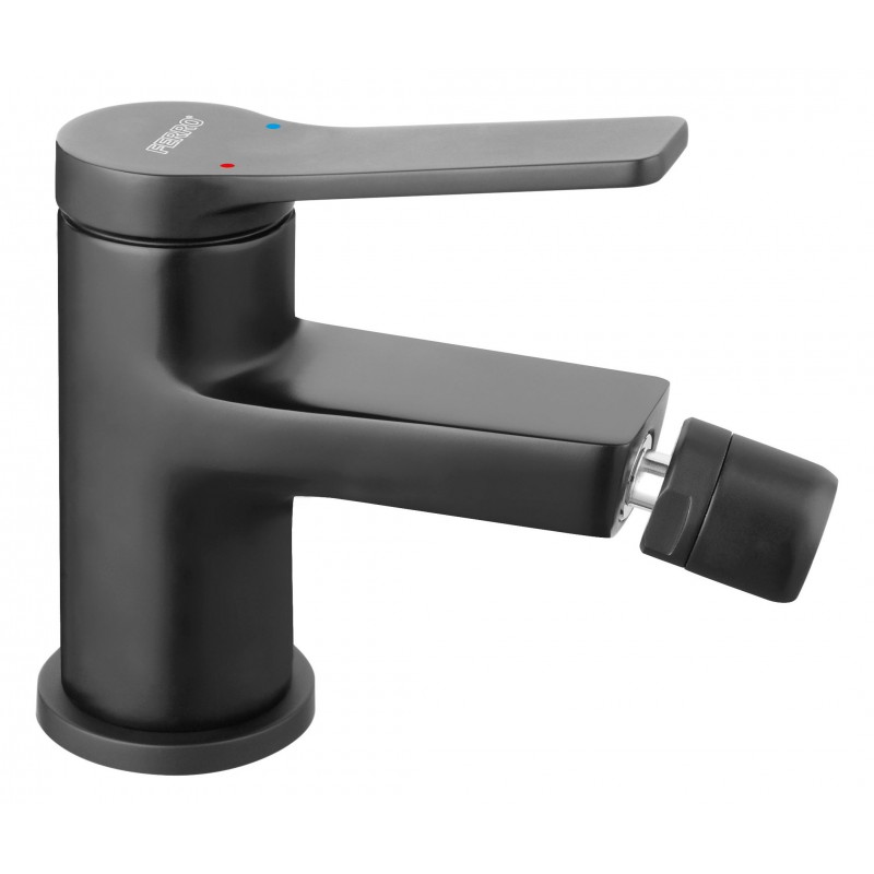 Ferro Stratos Black BSC6BL fekete bidécsaptelep automata leeresztővel