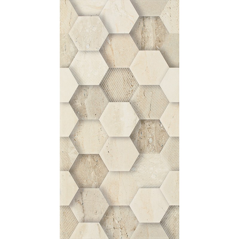 Paradyz Sunlight Stone Beige Dekor Geometryk 30x60 csempe