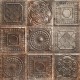 Mainzu Tin-Tile Rusty Nero 20x20 csempe