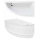 Besco Praktika 150x70 akril aszimmetrikus kád, jobbos