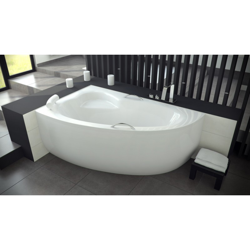 Besco Natalia 150x100 akril aszimmetrikus kád, jobbos