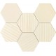 Tubadzin Horizon Hex Ivory 22,1x29,8 mozaik