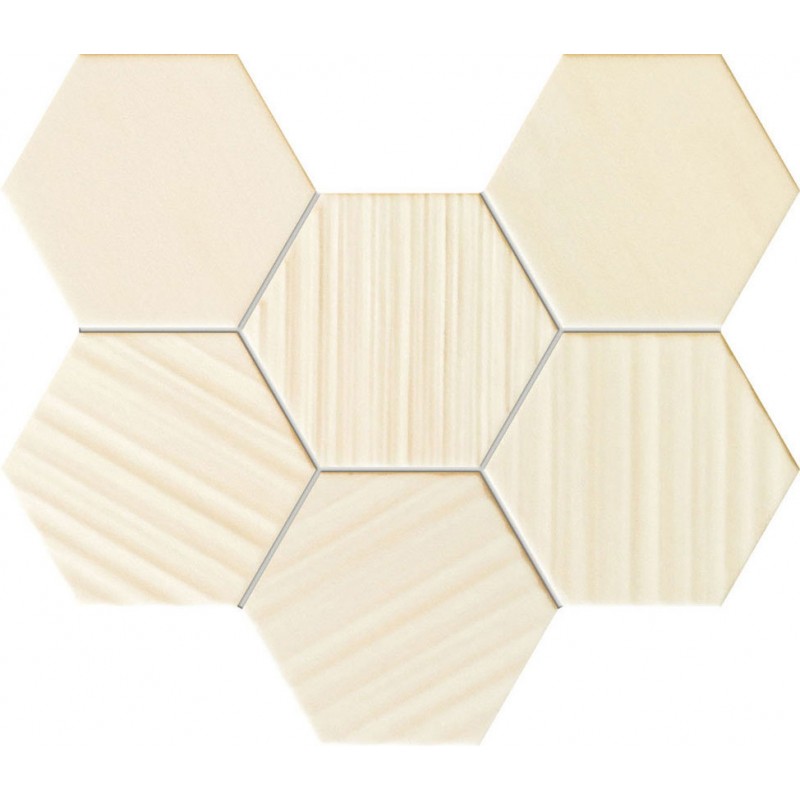 Tubadzin Horizon Hex Ivory 22,1x29,8 mozaik