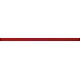 Opoczno Avangarde Czerwona Listwa Szklana 2x60 dekorcsík