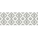 Cersanit Pret-a-Porter Black&White Mosaic 25x75 dekor