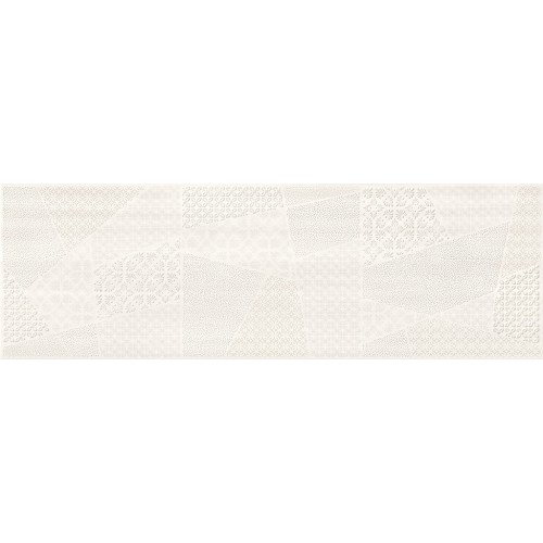 Cersanit Ferano White Patchwork Inserto Satin 24x74 csempe