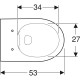 Geberit Selnova 501.045.01.1 Rimfree, perem nélküli fali WC