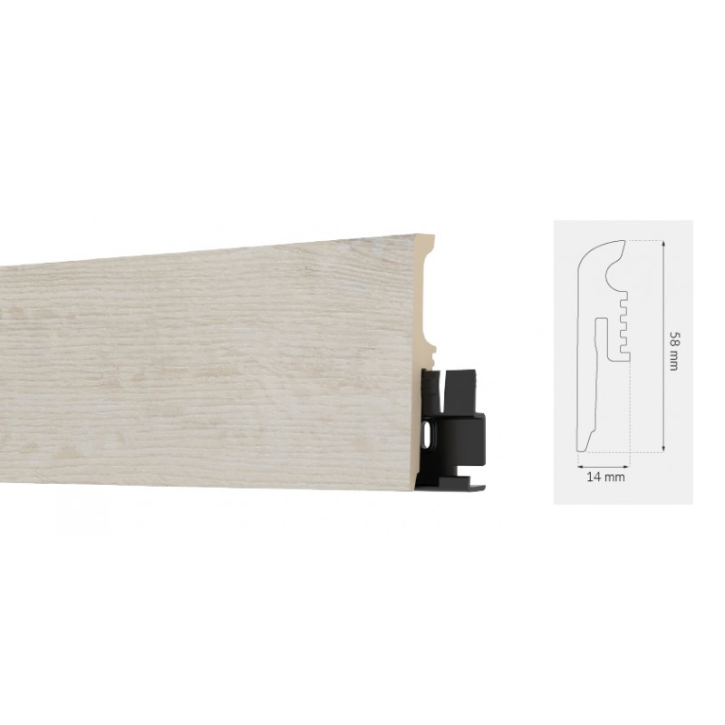 Arbiton TORE60 Panama Oak 6 cm magas vízálló szegőléc
