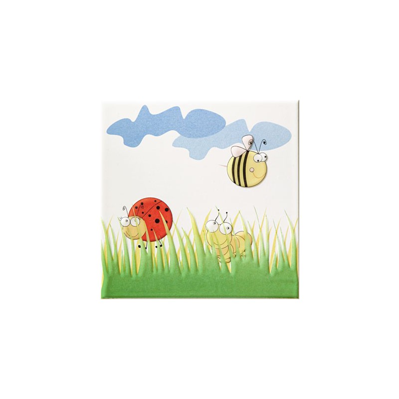 Tubadzyn Pastel Robaczki 1 20x20 dekor csempe