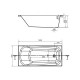 Cersanit Nao 150x70 akril kád S301-242