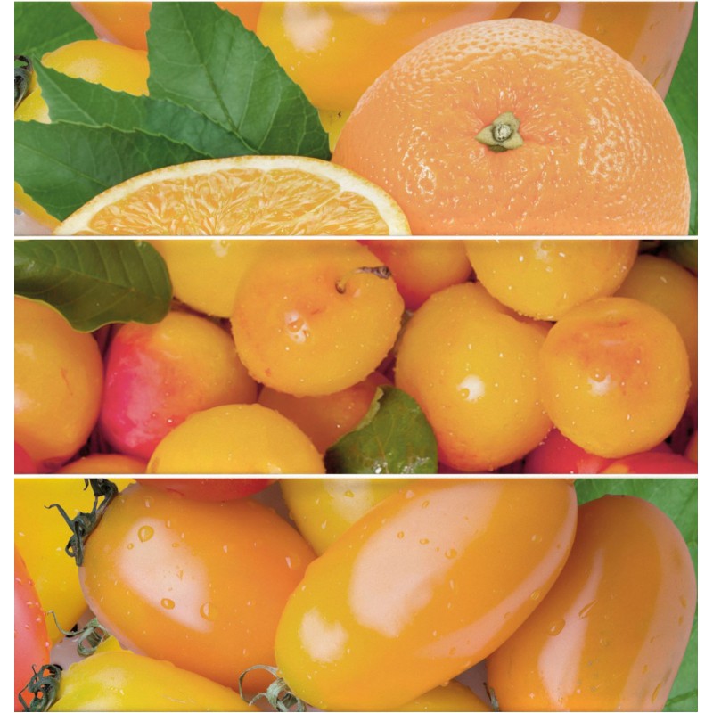 Cifre Ceramica Composicion Citrus Naranja 30x30 dekor csempe szett (3 db) Cifre Ceramica Composicion Citrus Naranja 30x30 dekor csempe szett (3 db)