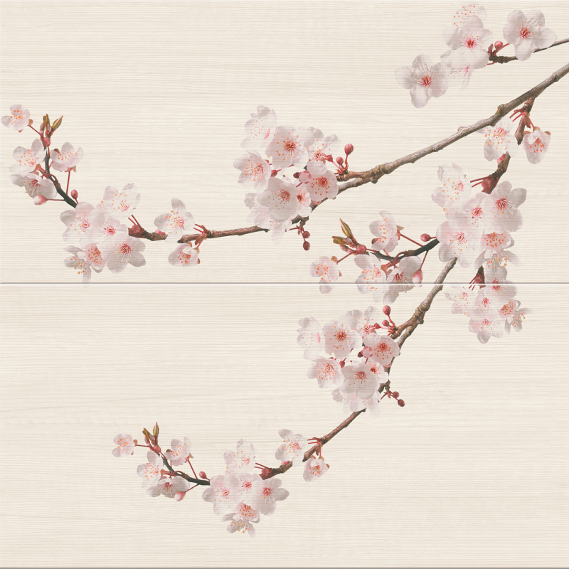 Cersanit Kersen Cream Composition 59,4x60 dekor szett (2 db)