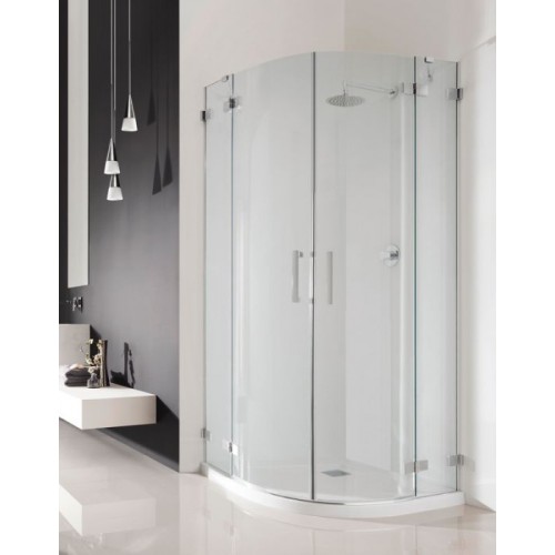 Radaway Euphoria PDD íves zuhanykabin 90x90, króm keret, átlátszó üveg
