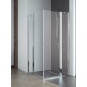 Radaway EOS II KDD szögletes zuhanykabin 90x90 króm keret, átlátszó üveg