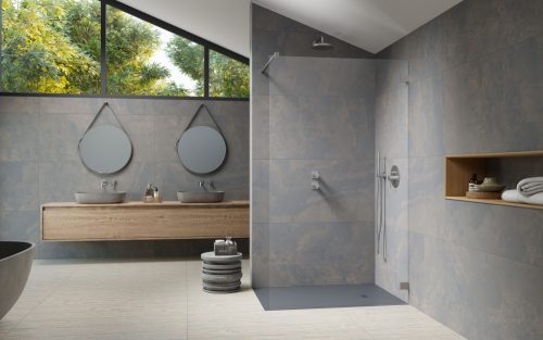 Essenza Pro Brushed Nickel Walk-in szálcsiszolt króm zuhanyfal 65 átlátszó