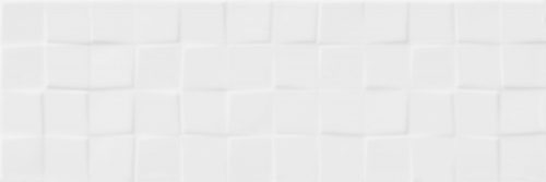 Cersanit White Glossy Structure Cubes 20x60 csempe W476-016-1